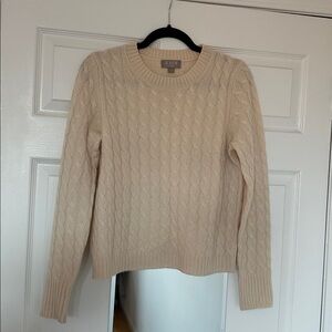 J. Crew Cableknit Cashmere Sweater, Size S